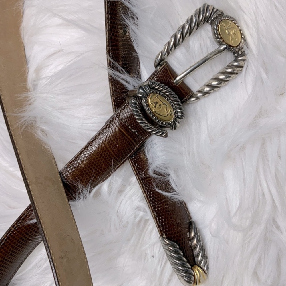 VINTAGE Brighton Museum Collection Leather Belt